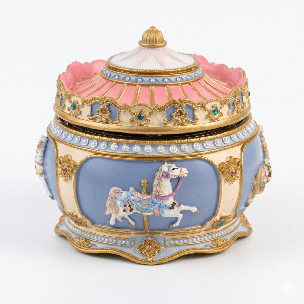 Rococo Carousel & Ballerina Music Box - Timeless Gift – Celestial
