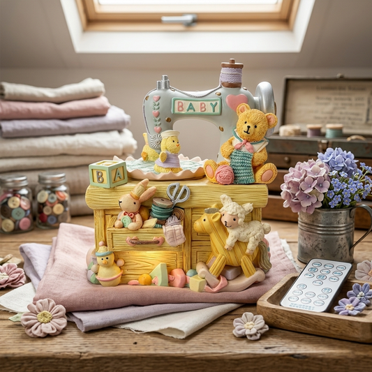 Meet Our Whimsical Sewing Machine Animal Bluetooth Music Box
