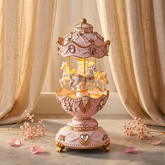 How to Pick the Perfect Pink Vintage Carousel Music Box for Romantic Gifts &amp; Cottagecore Home Decor