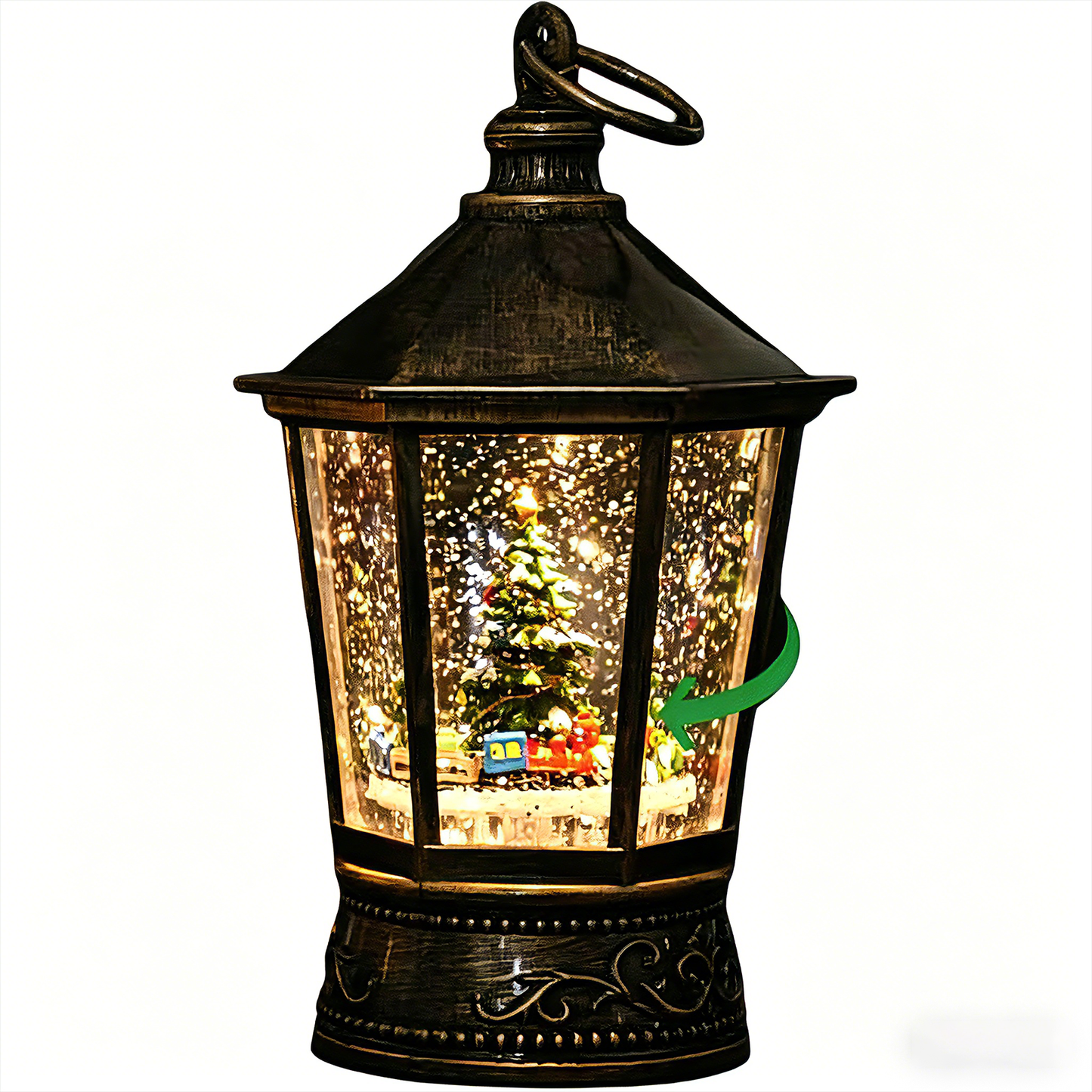 Celestial Serenade™ Vintage Christmas Musical Snow Globe Lantern