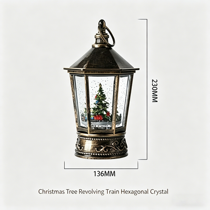 Celestial Serenade™ Vintage Christmas Musical Snow Globe Lantern