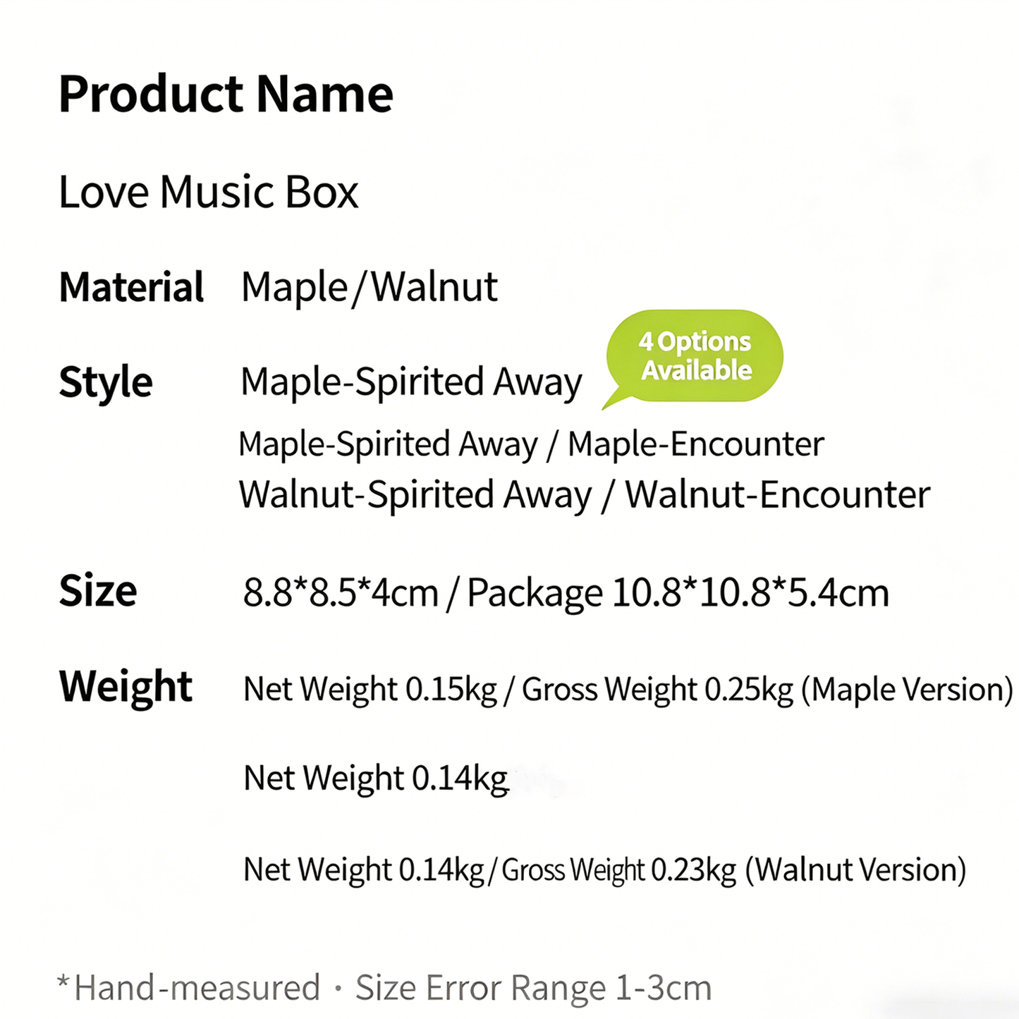 Celestial Serenade™ Heart-Shaped Wooden Music Box
