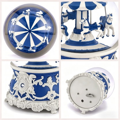 Celestial Serenade™ Carousel Snow Globe Music Box