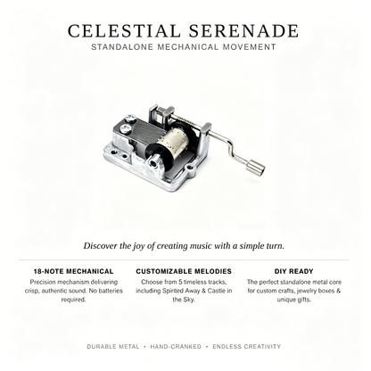 Celestial Serenade™ Hand Crank Music Box &Movement