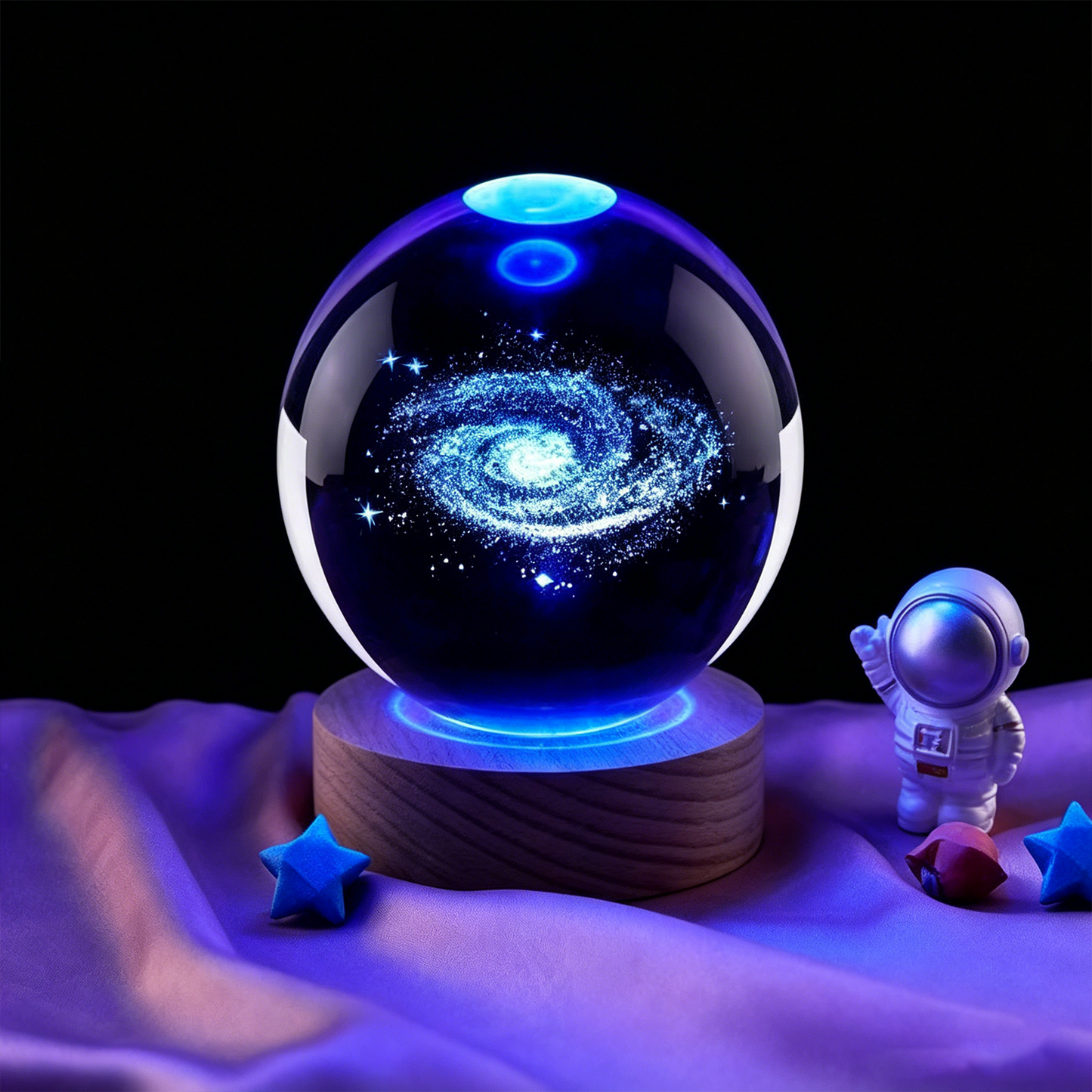 Celestial Serenade™ 3D Engraved Crystal Ball Night Light