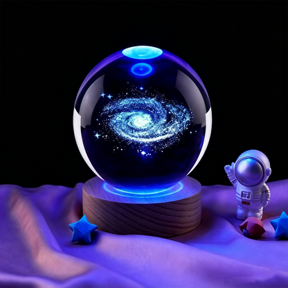 Celestial Serenade™ 3D Engraved Crystal Ball Night Light