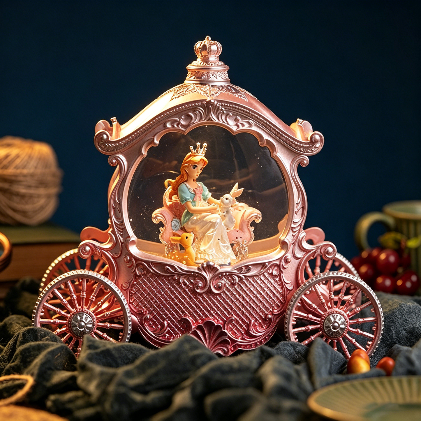 Celestial Serenade™ | Princess Carriage Snow Globe Music Box