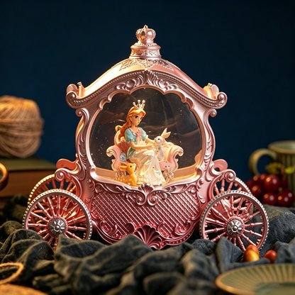 Celestial Serenade™ | Princess Carriage Snow Globe Music Box