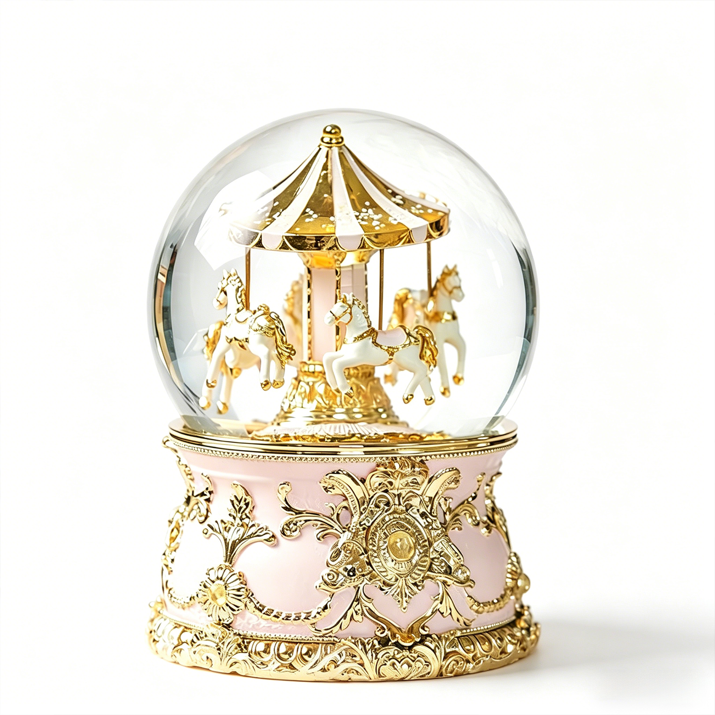 Celestial Serenade™ Multi-Color Carousel Snow Globe Music Box Collection