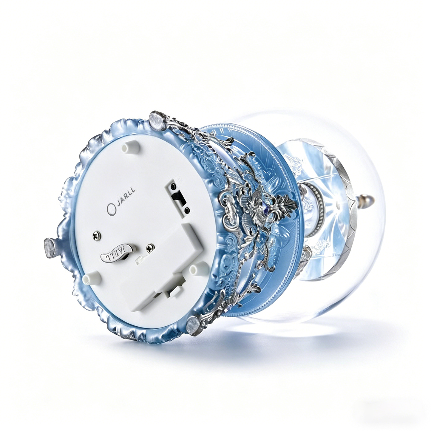 Celestial Serenade™ Moonlight Blue Carousel Snow Globe Music Box