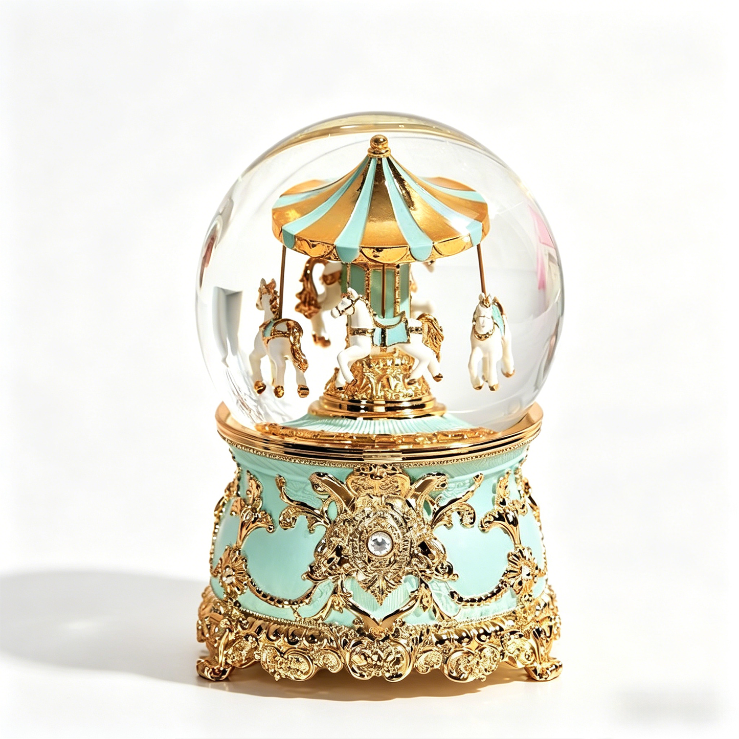 Celestial Serenade™ Multi-Color Carousel Snow Globe Music Box Collection