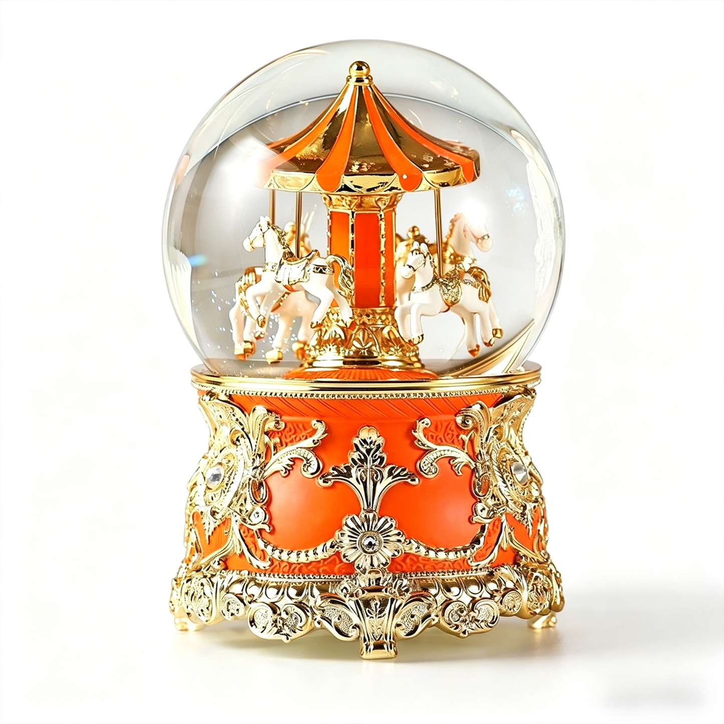 Celestial Serenade™ Multi-Color Carousel Snow Globe Music Box Collection
