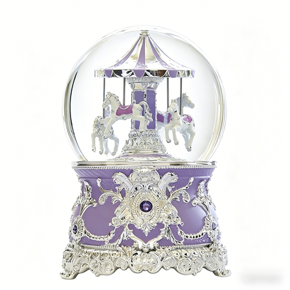 Celestial Serenade™ Multi-Color Carousel Snow Globe Music Box Collection