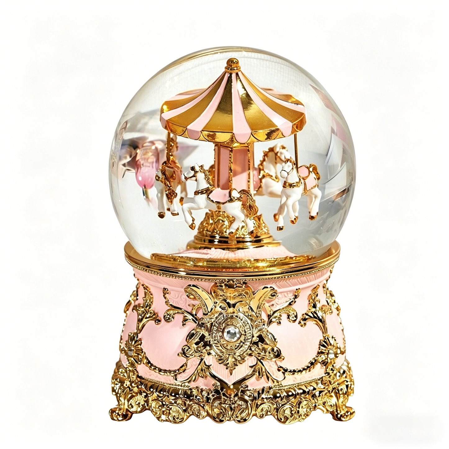 Celestial Serenade™ Multi-Color Carousel Snow Globe Music Box Collection