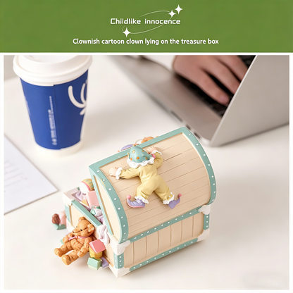 Celestial Serenade™ Carousel Clown Treasure Box Bluetooth Music Box