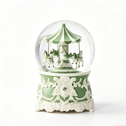Celestial Serenade™ Carousel Snow Globe Music Box