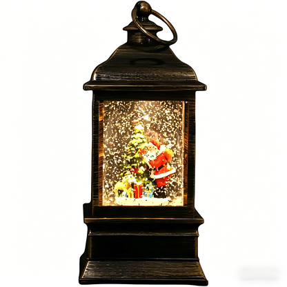 Celestial Serenade™ Vintage Christmas Musical Snow Globe Lantern