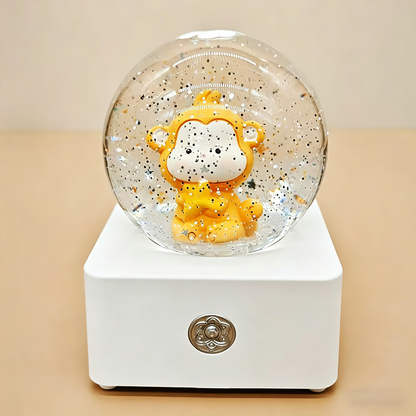 Celestial Serenade™ 12 Zodiac Cartoon Snow Globe Music Box