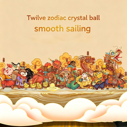 Celestial Serenade™ 12 Zodiac Cartoon Snow Globe Music Box