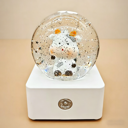 Celestial Serenade™ 12 Zodiac Cartoon Snow Globe Music Box