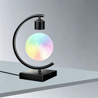 Celestial Serenade Levitating Moon Lamp | Next-Gen Touch Control &amp; Full-Color Ambient Light