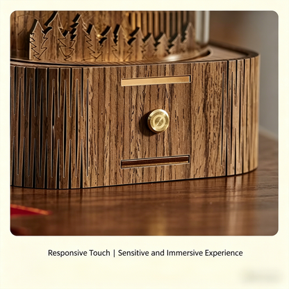 Celestial Serenade | Hogwarts Castle 3D Wooden Music Box with LED Night Light