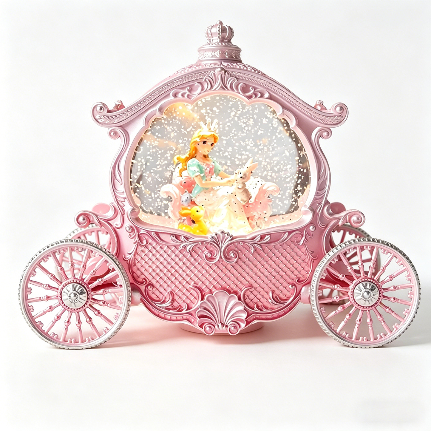 Celestial Serenade™ | Princess Carriage Snow Globe Music Box