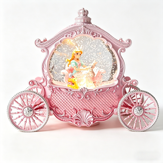 Celestial Serenade™ | Princess Carriage Snow Globe Music Box