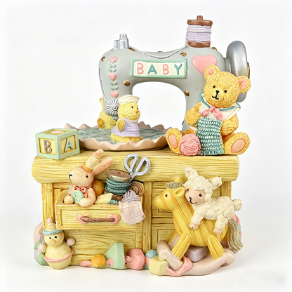 Celestial Serenade™ Sewing Machine Animal Music Box
