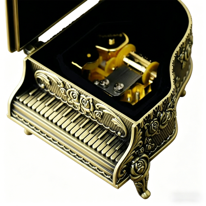 Celestial Serenade™ | Vintage Miniature Grand Piano Music Box