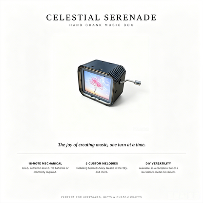 Celestial Serenade™ Hand Crank Music Box &Movement
