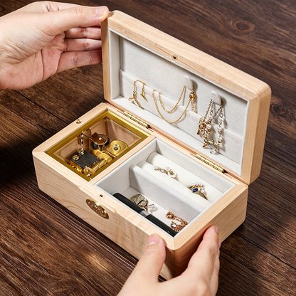 Celestial Serenade™ Wooden Jewelry Music Box