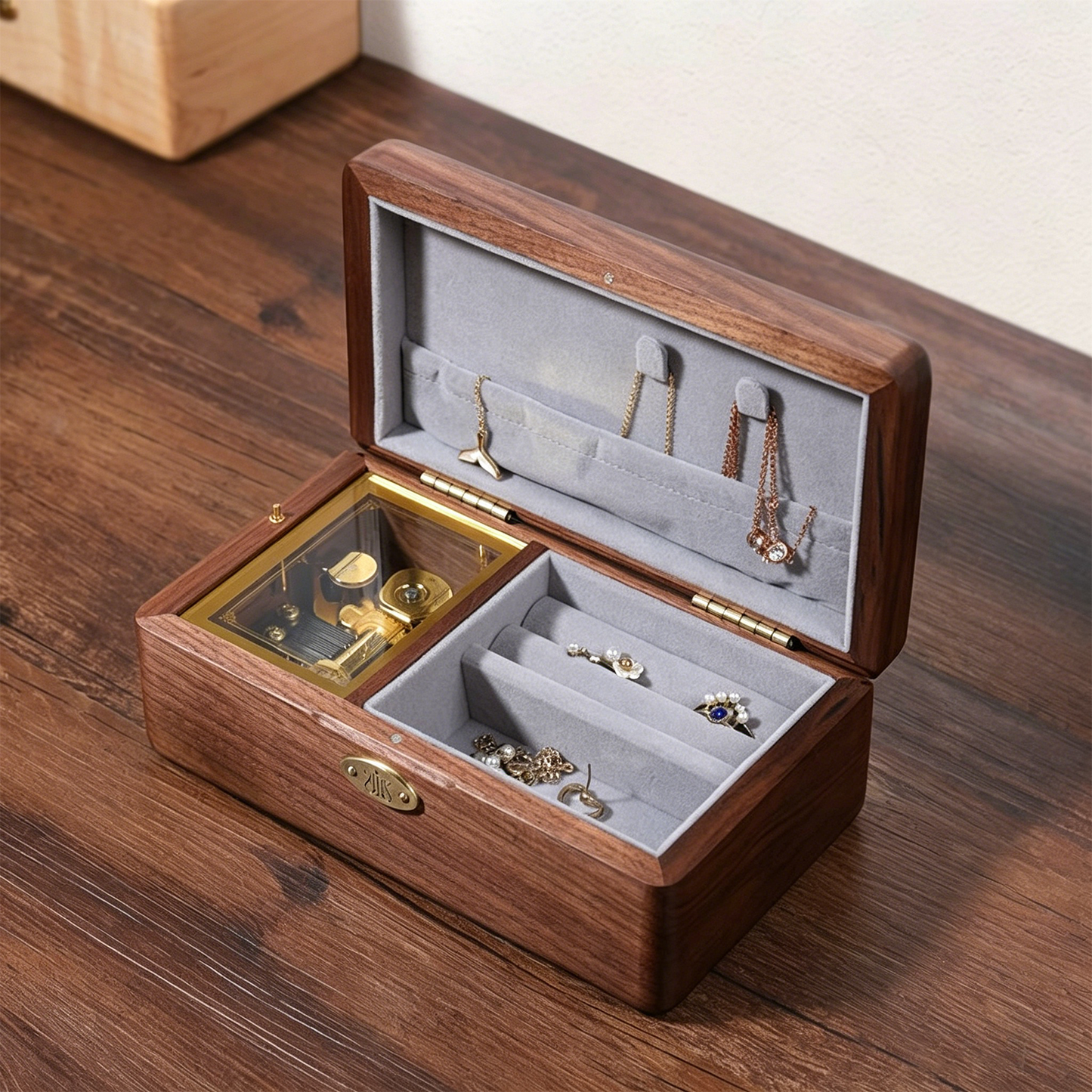 Celestial Serenade™ Wooden Jewelry Music Box