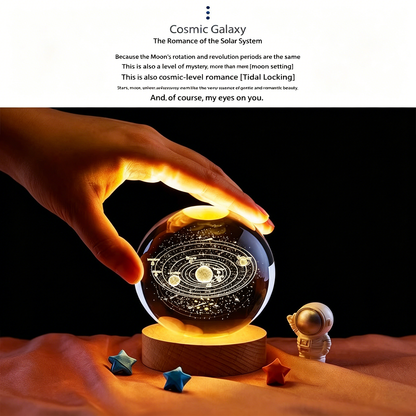 Celestial Serenade™ 3D Engraved Crystal Ball Night Light