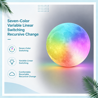 Celestial Serenade Levitating Moon Lamp | Next-Gen Touch Control &amp; Full-Color Ambient Light