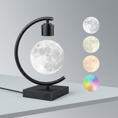 Celestial Serenade Levitating Moon Lamp | Next-Gen Touch Control &amp; Full-Color Ambient Light