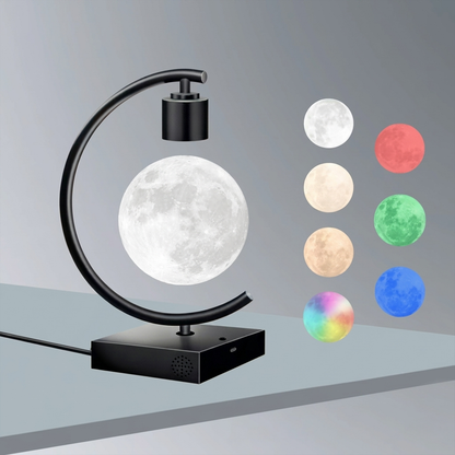 Celestial Serenade Levitating Moon Lamp | Next-Gen Touch Control &amp; Full-Color Ambient Light