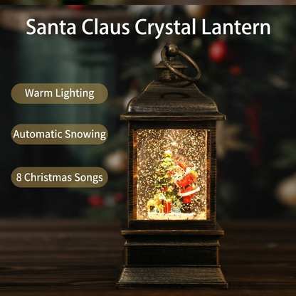 Celestial Serenade™ Vintage Christmas Musical Snow Globe Lantern