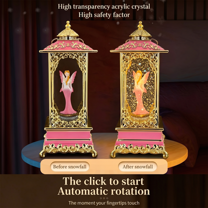 Celestial Serenade™ Rotating Snow Globe Lantern Music Box