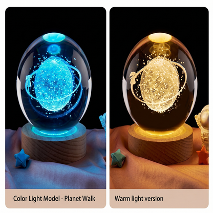 Celestial Serenade™ 3D Engraved Crystal Ball Night Light