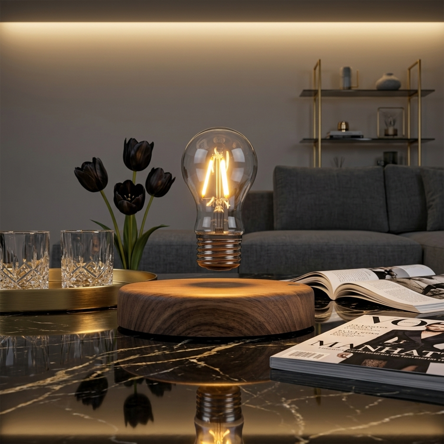 Celestial Serenade™ Levitating Crystal Ball Night Light