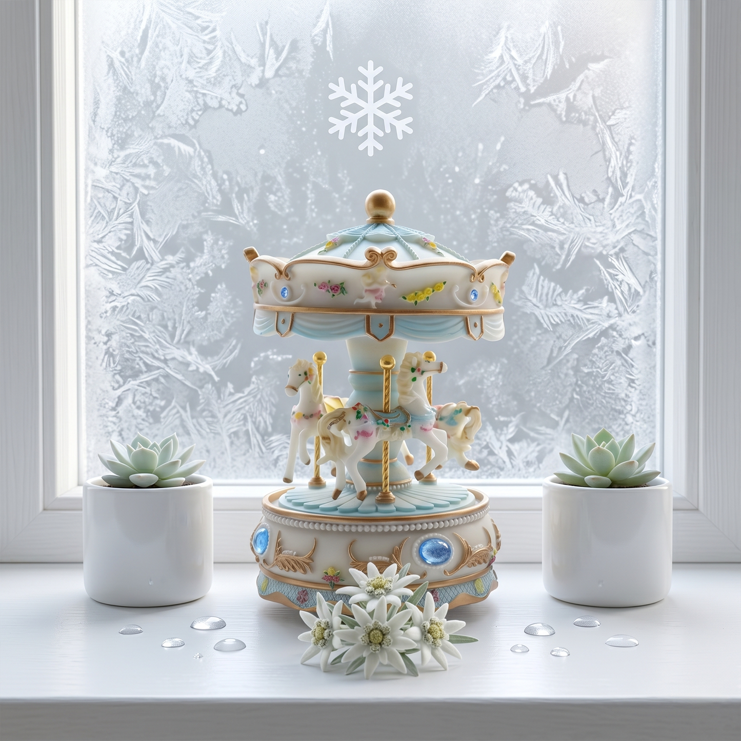 Celestial Serenade™ Pastel Carousel Music Box