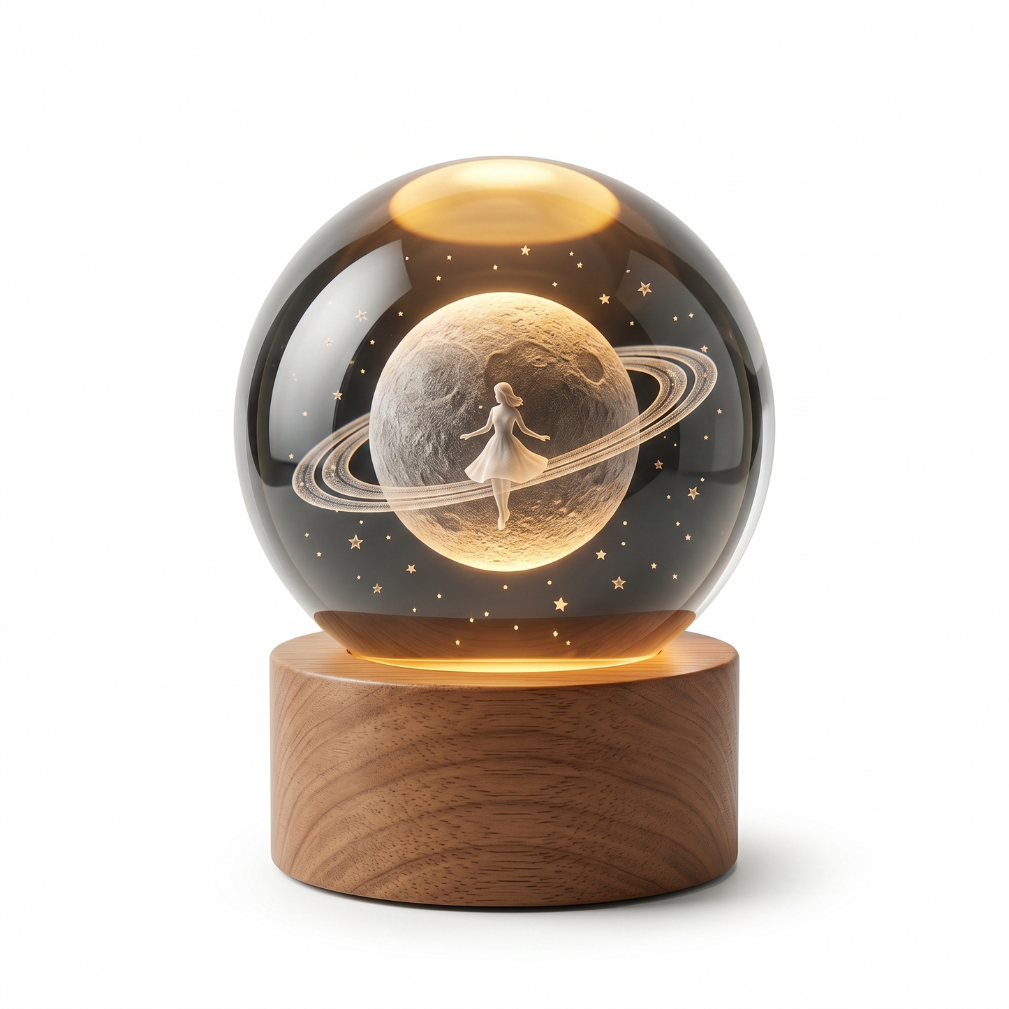 Celestial Serenade™ 3D Engraved Crystal Ball Night Light