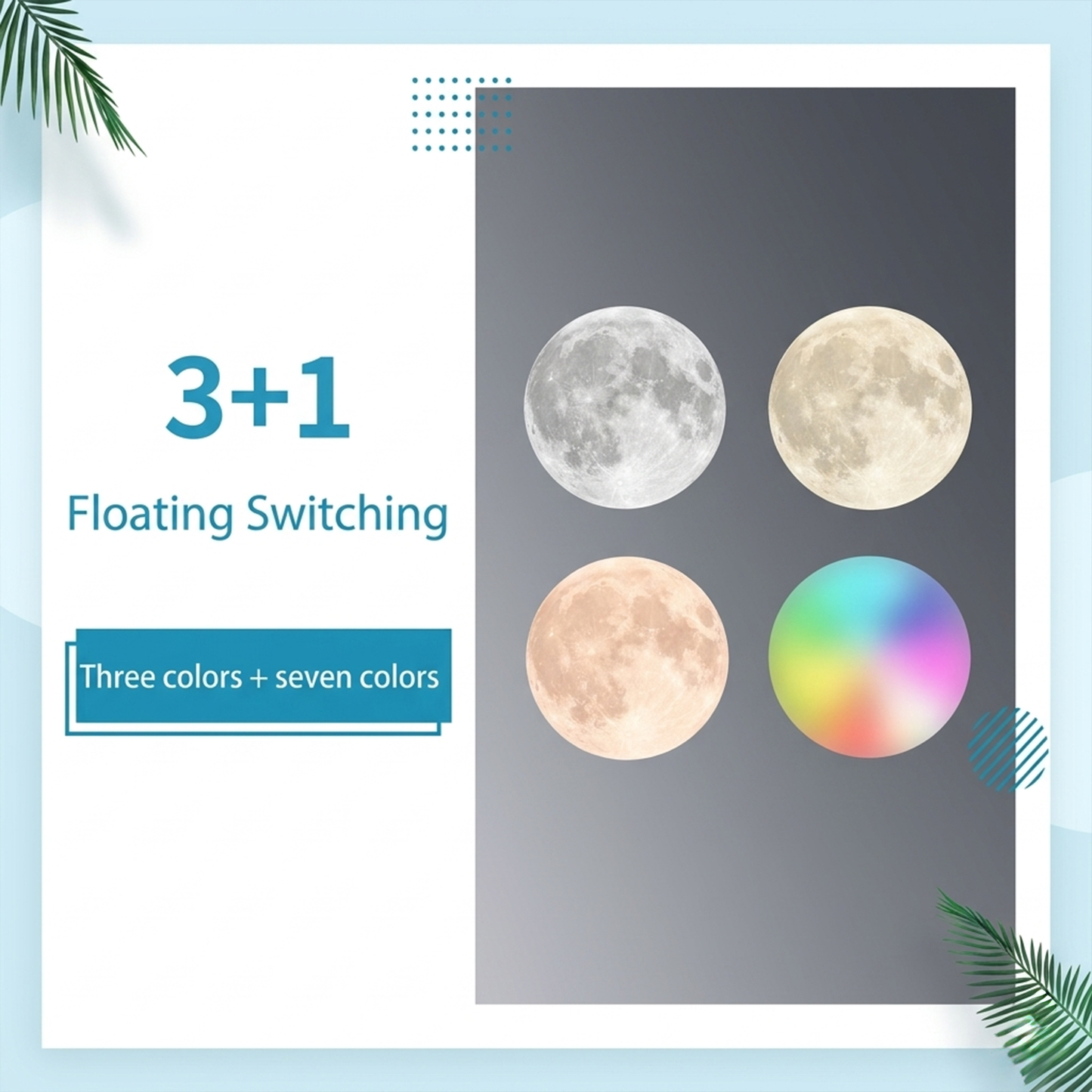 Celestial Serenade Levitating Moon Lamp | Next-Gen Touch Control &amp; Full-Color Ambient Light
