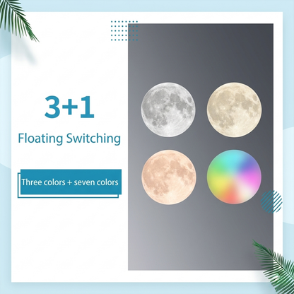 Celestial Serenade Levitating Moon Lamp | Next-Gen Touch Control &amp; Full-Color Ambient Light