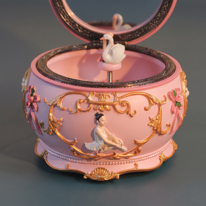 Celestial Serenade™ Rococo Carousel & Ballerina Music Box with LED Lights