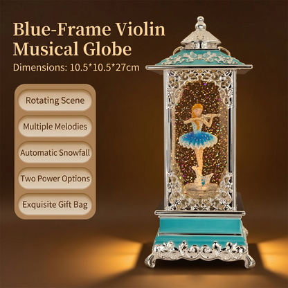 Celestial Serenade™ Rotating Snow Globe Lantern Music Box