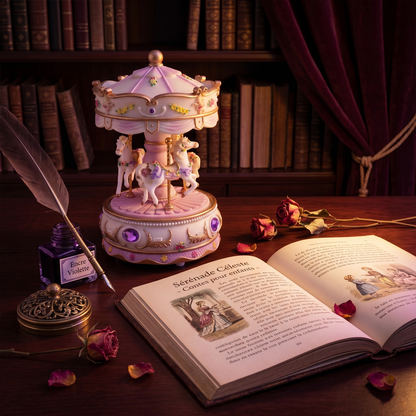 Celestial Serenade™ Pastel Carousel Music Box
