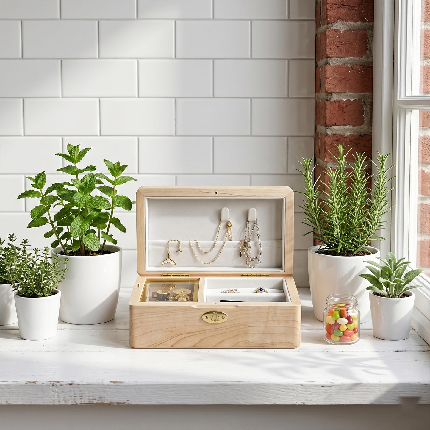 Celestial Serenade™ Wooden Jewelry Music Box
