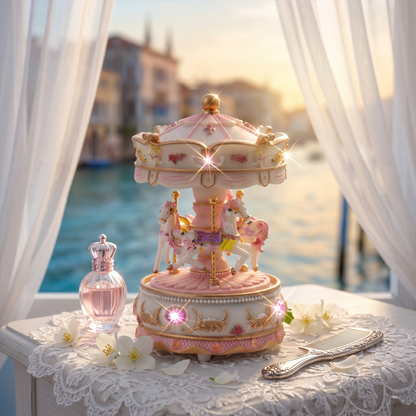 Celestial Serenade™ Pastel Carousel Music Box